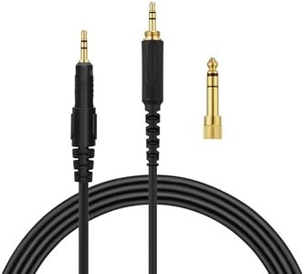 kwmobile Cable de Auriculares Compatible con AudioTechnica ATH-M50X / M40X / M60X / M70X - Cable de 120 cm con Conector Jack 3,5 mm + Adaptador a Jack 6,35 mm