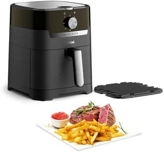 Tefal Easy Fry & Grill Classic Heißluftfritteuse, 2-in-1 Technologie (Air Fryer und Grill) XL, 4,2 Liter für 6 Portionen, 1550 Watt, energiesparend, ohne Öl, gesunde Fritteuse, schwarz, EY5018