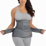 ROMANZO 3-in-1 Post Pregnancy Abdominal Belt for Women – C-Section Abdomen Belt & Belly Wrap for After Delivery Recovery – Adjustable Postpartum Belt, Maternity Belt for Waist, Pelvis & Tummy Support (Free Size) (GREY)