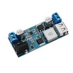 ICQUANZX DC 6V-24V to 5V 5A Buck Converter Module, High Efficient 18-30W Transformer, Mini USB 5V Regulator Board for DIY Phone Charger, Car Charger, Raspberry Pi 4 B