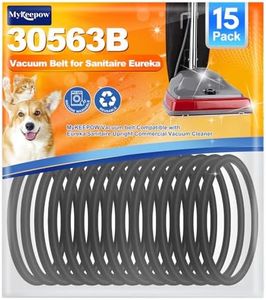 15 Pack Vacuum Belts for Sanitaire Commercial Upright SC679, Round Belt for Eureka Vacuum Cleaner,Replace Parts 30563B, 30563A