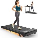 THERUN 4° Manual Incline Walking Pad Treadmill, 2.5 HP Under Desk Treadmill for Home Office, Portable Walking Treadmill w/Remote and LED Display, Adjustable speed 1-6KM/H, No Assembly