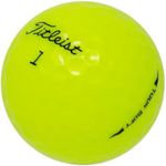 LostGolfBalls - 100 Titleist Tour Soft Yellow Golf Balls in Pristine Condition, 2023 Year Model, Like New Quality, No Logos, No Player Markings, Recycled Used Golf Balls, Yellow