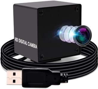 ELP Cámara USB de 16 MP, enfoque automático de 68 grados, sin distorsión, cámara web, IMX298 UVC USB 2.0 con carcasa de metal para Windows Linux, Android, Mac OS
