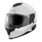 Sena OutRide ECE Full Face Motorcycle Helmet with Integrated Bluetooth Intercom and Smartphone Connectivity (Gloss White, M)