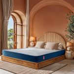 duroflex LiveIn Duropedic - Doctor Recommended Orthopaedic, Pressure Relieving, Memory Foam King Bed, Roll Pack, 6 Inch King Size Medium Firm Mattress with Luxury Anti Microbial Fabric (78X72X6)