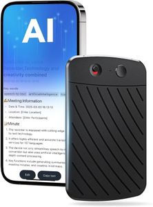 IUNSONE AI Voice Recorder,Note Voice Recorder with Transcribe Summarize ＆ Two-Way Translation,112 Languages,App Control,64GB Memory,Suitable for Lectures,Meetings,Calls,International Exchange