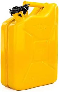 JCB Professional Jerry Can 10L, Fuel and Liquid Portable Container, Sturdy Steel Metal For Flammable Substances Like Petrol And Toxic Materials For Cars Trucks Motorcycle