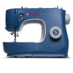 Singer M3330 Making The Cut Sewing Machine with 97 Stitch Application (Metallic Blue), 70wt Powerful motor & Feed dog with106 Teeth in 6 Rows – Get Free Online Interactive Master Class.