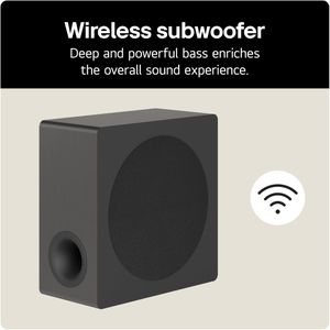 LG S80QR Dolby Atmos Soundbar – Wireless Subwoofer, Surround Sound