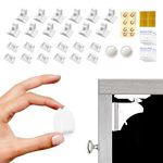 Cupboard Locks for Children - 12 Locks + 2 Keys Magnetic Safety Baby Proofing Cabinet Locks for Cabinets Drawers Doors - Easy Installation No Tools Required