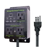 ENDMAN Refrigerator Surge Protector Three Outlet Voltage Protector for Home Appliances with Time Delay, Protects Against Brownout, Spike, Instant Surge All Voltage Abnormalities