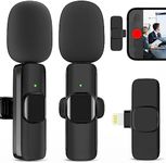 JUDKIOM 2 Pack Wireless Lavalier Mi