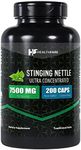 Stinging Nettle Leaf Extract 7500mg | 200 Capsules | Urtica Dioica Supplement | Supports Sugar Level, Urinary Tract, Prostate, Immune, Respiratory, and Sinus Health, Natural Blood Pressure HealthFare