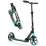 BELEEV Scooters for Kids - Quick-Release Folding System - Front Suspension System + 200mm Big Wheels Foldable 2 Wheel Kick Scooter for Adults and Teens with Carry Strap(Green)