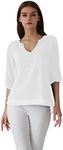 OMZIN Women's Chiffon Blouse Langar