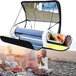 Solar Oven Portable Oven-4.5L Large Capacity Solar Cooker Outdoor Oven Camping Stove with Thermometer for 5-8 People Backpacking Hiking Family Party