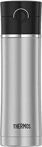 Thermos 16 Ounce Stainless Steel Vacuum Insulated Drink Bottle, Black
