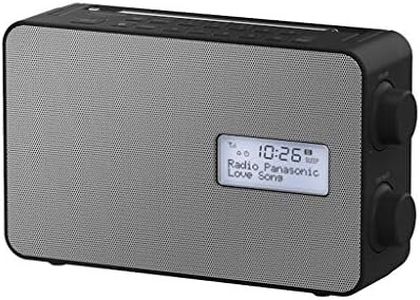 Panasonic RF-D30BTEG-K Digital Radio with Bluetooth (DAB+, FM, Mains and Battery Operated, Splash Protection, AUX, Alarm Function, Kitchen Timer) Black