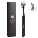 TEOYALL Angled Contour Brush, Synthetic Concealer Brush for Blending Setting Buffing with Liquid, Cream and Powder Cosmetic