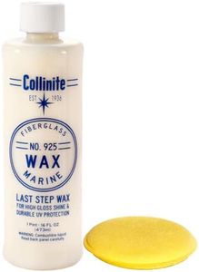 Collinite Liquid Fiberglass Boat Wax Pint #925 with Yellow Foam Pad