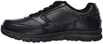 Skechers Men's Nampa Food Service Shoe, Black, 11.5 US