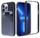 Anti Gravity Phone Case iPhone 13 Pro, Zero Gravity Case That Sticks To Anything Sticky Quake Magic Nano Suction Adhesive AntiGravity Goat Protective Cover with Dust Proof Film (Black - 13 Pro)