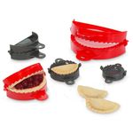 Starfrit Gourmet - Set of 5 Dough Presses - Crimped Edge Design - Great for Dumplings, Raviolis, Calzones, Fruits Pies and Perogies