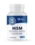 Vimergy MSM 500MG Capsules, – MSM with calcium and silica – Vegan capsule made with no gelling agents– Non-GMO, Gluten Free, No Gelatin, and Kosher (120 Count)