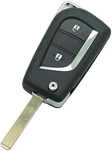 SEGADEN Key Shell fit for TOYOTA 2 Button VA2 Blade Keyless Entry Remote Flip Key Case Fob PG431