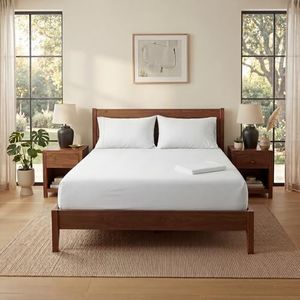 Mississippi Cotton Luxury Egyptian Cotton Sheets – 1000 Thread Count, Ultra-Soft & Breathable, 18” Extra Deep Pocket, Premium Long-Staple Cotton Bedding, 4-Piece Set, White – King