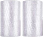 Bubble Cushioning Wrap Roll, Air Bubble Cushioning Wrap Roll for Packing - 2 Rolls 72 Feet Total, Easy Tear Perforated Every 12" Durable for Packaging Moving Mailing Shipping Boxes Supplies (White)