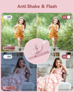 Kids Digital Camera, 64GB Memory – Pink
