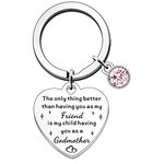 FMCC Godmother Gifts Keyring- Gifts for Godmother Birthday Christmas