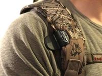 Sling Saddle Shoulder Clip & Belt Combo, by Creed Outdoor Products, Carry Your Rifle Hands Free, Easily Hooks to Your Rifle Sling and Holds Your Gun securely to Your Body. (Black)