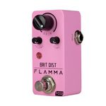 FLAMMA FC20 Distortion Pedal Electric Guitar Pedal High Gain Distortion Effect with Adjustable Mid Frequency Control True Bypass