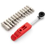 Prestaratchet III Mini Ratchet Multitool - All-in-ONE Install/Remove Tire Lever, QuickLink Chain Breaker, Presta Core Tool, Tubeless Tire Plugger!