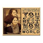 Incredible Gifts India Mother's Day Personalized Gift Engraved Photo Plaque Wood Gift for Mom (8x6 inches, Wood), Tabletop