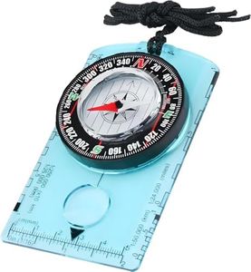 Compass Outdoor Navigation - Hiking Camping Backpack Compass,（Blue）