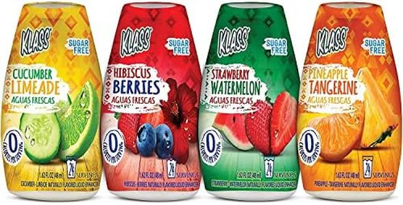 Klass Aguas Frescas Water Enhancers Variety Pack 1.62 ounces (Pack of 4, Makes 24 servings each))