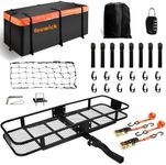 500LBS Folding Hitch Mount Cargo Ca