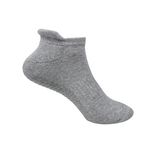 Mint & Oak Grip Socks for Men & Women, Ankle Cotton Anti Slip Socks Ideal for Yoga, Pilates, Elderly Care/Senior Citizen, Walking, Home. (Light Grey)