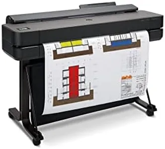 HP DesignJet T650 Large Format 36-inch Plotter Color Printer, Includes 2-Year Warranty Care Pack (5HB10H), Black