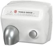 World Dryer DA5-974 Push Button Hand Dryer 115 Volt, Quiet Hand Dryer