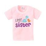 baby wish Raksha Bandhan T-Shirt for Boy’s and Girl’s T-Shirt Raksha Bandhan Brother Sister Combo T-Shirts Short Sleeve Top Pink Big Brother & Little Sisters