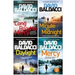Atlee Pine Series 4 Books Collection Set By David Baldacci(Long Road to Mercy, A Minute to Midnight, Daylight, Mercy)
