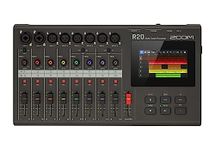 Zoom R20 Multi Track Recorder (UK-Version), 16 tracks, 6x XLR + 2x XLR/TRS, phantom power, editor, effects, colour LCD touchscreen, recording studio for musicians, black