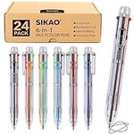 Sikao 24 Pack Multicolor Pens, Clas