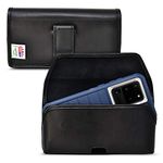 Turtleback Premium Leather Phone Holster for Samsung Galaxy S24 Ultra-S20 Ultra – Cell Phone Holster with Leather Belt Clip – Large Phone Belt Holder Fits Phones with Defender or Bulky Cases