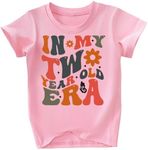 IDOPARAS Toddler Girls in My Birthday Era Outfit 2nd birthday Shirt Clothes for Girls Two Years Old Birthday Gift Colorful